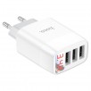 Сетевая зарядка HOCO C93A Easy charge c LED дисплеем на 3xUSB порта
