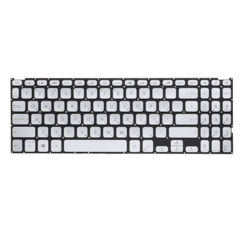 Клавиатура для Asus M515DA серебристая с подсветкой