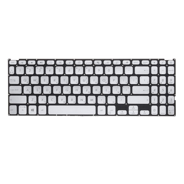 Клавиатура для Asus M515DA серебристая с подсветкой