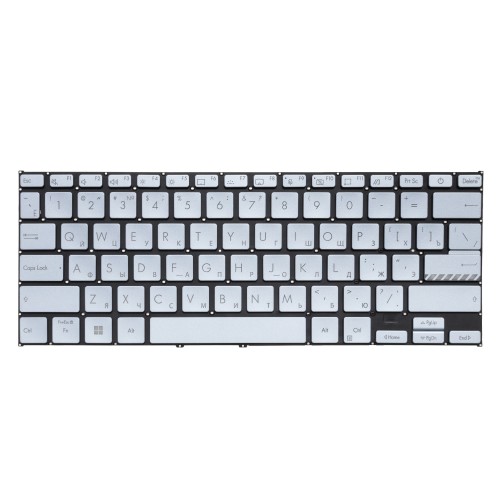  Клавиатура для Asus Vivobook Go 14 E1404FA с подсветкой - светло-синяя (Quiet Blue)