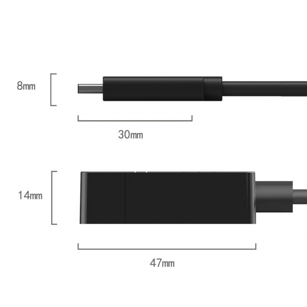 Переходник USB Type-C - SATA 7+15 pin для HDD/SSD 2.5" (ORICO 27UTS)
