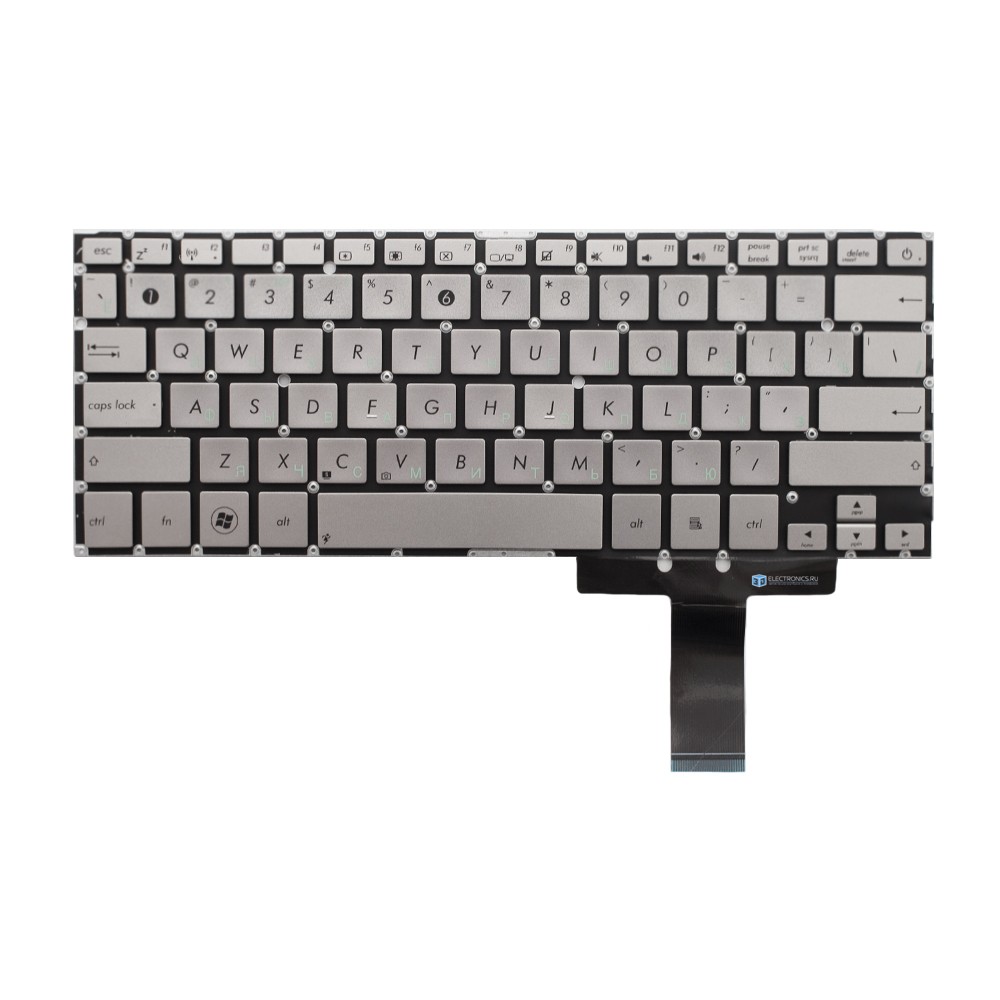Клавиатура для Asus Zenbook UX31E серебристая