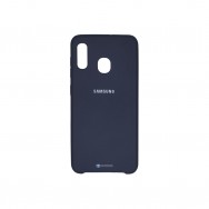 Чехол для Samsung Galaxy A20 SM-A205F / A30 SM-A305F силиконовый (тёмно-синий)