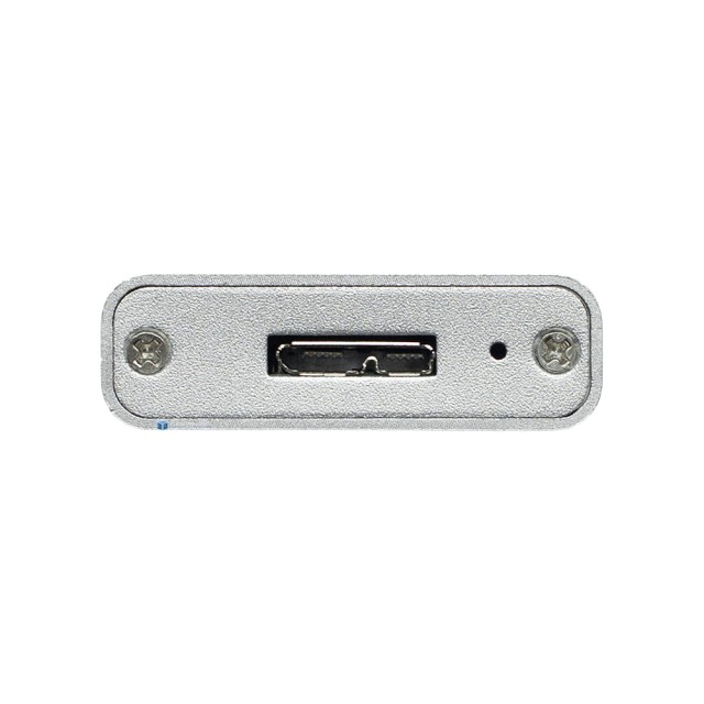 Бокс для жесткого диска m2 - USB 3.0 алюминиевый (серебро)