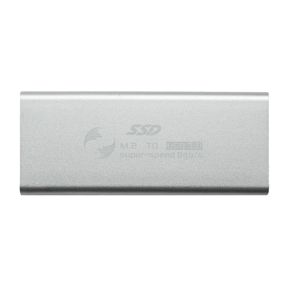 Бокс для жесткого диска m2 - USB 3.0 алюминиевый (серебро)