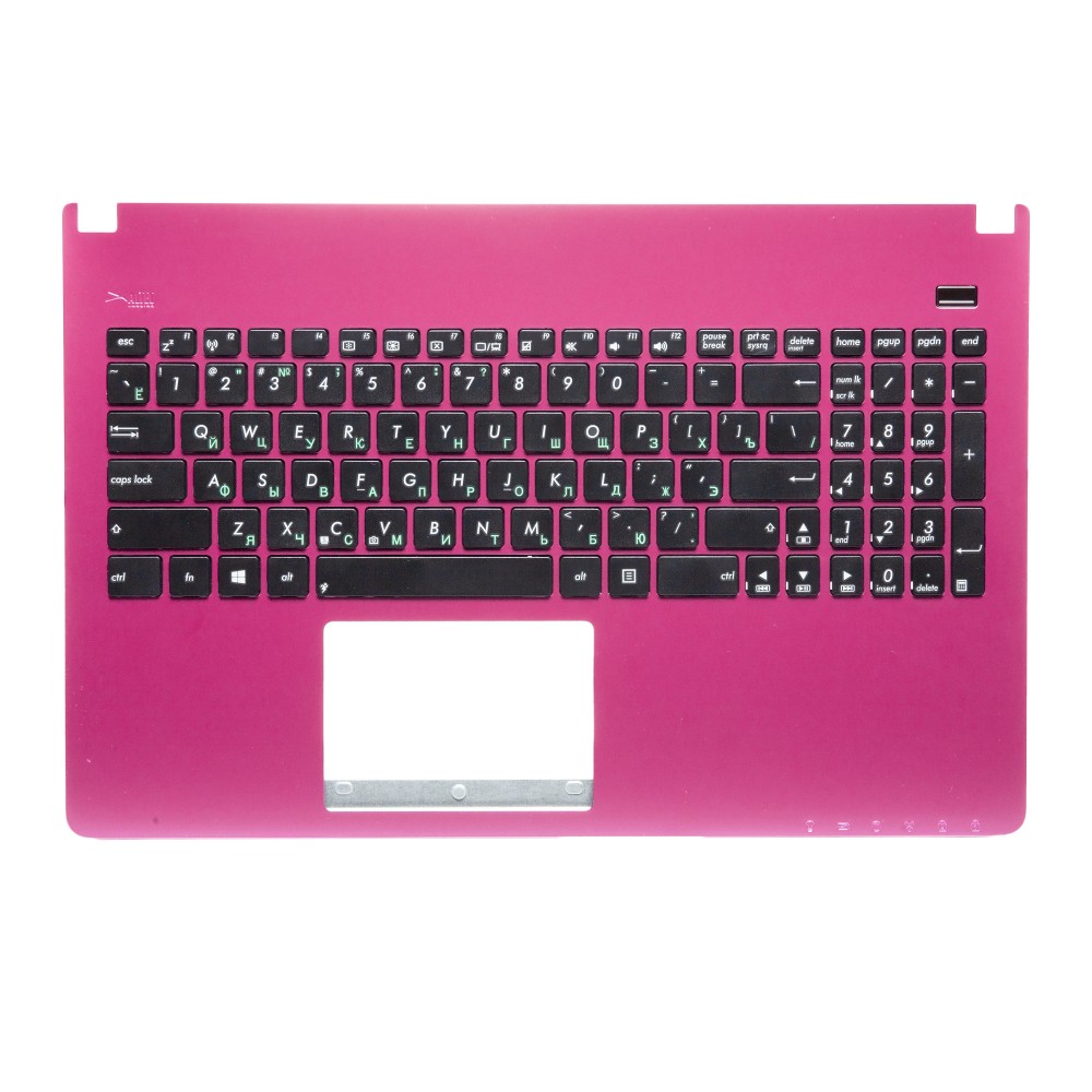 Топ-панель с клавиатурой для Asus X501A розовая