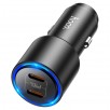 Автомобильное зарядное устройство Hoco NZ3 Clear way 2 x Type-C PD 20W черный