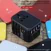 Адаптер-переходник для путешествий 4xUSB и Type-C JY-305A US EU UK
