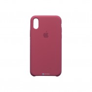 Чехол для iPhone X / iPhone XS силиконовый (бордовый)