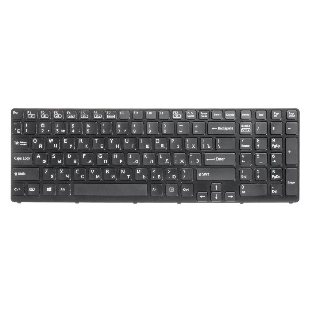 Клавиатура для Sony Vaio SVE17 черная с подсветкой