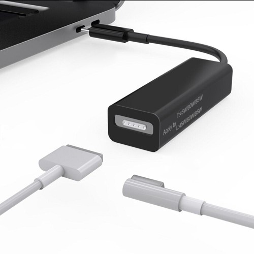 Переходник Magsafe 1/2 - USB Type-C - черный