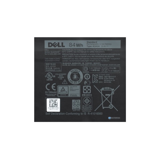 Аккумуляторная батарея для ноутбука Dell XPS 15 9550