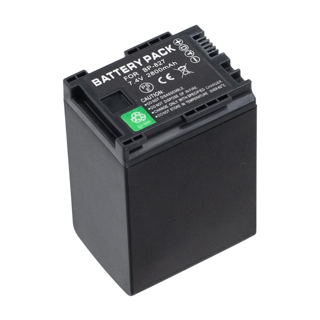 Аккумулятор BP-827 для Canon HF G25 | G30 | G40 | XA10 | G10 | XA30 | XA20 | XA25 | HF10 - 2800mAh