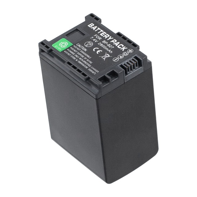Аккумулятор BP-827 для Canon HF G25 | G30 | G40 | XA10 | G10 | XA30 | XA20 | XA25 | HF10 - 2800mAh