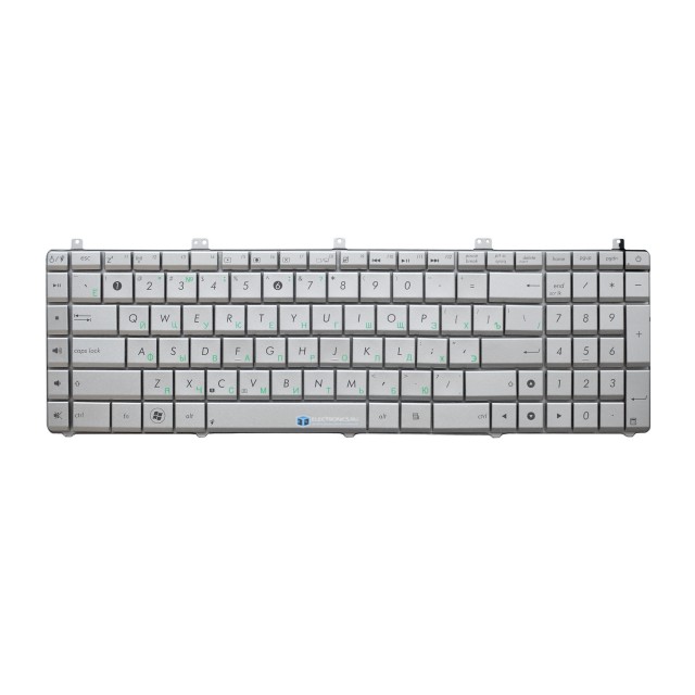 Клавиатура для Asus N75S серебристая