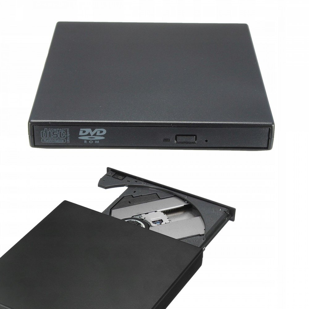 Внешний дисковод (оптический привод) CD/DVD - USB 2.0 - черный