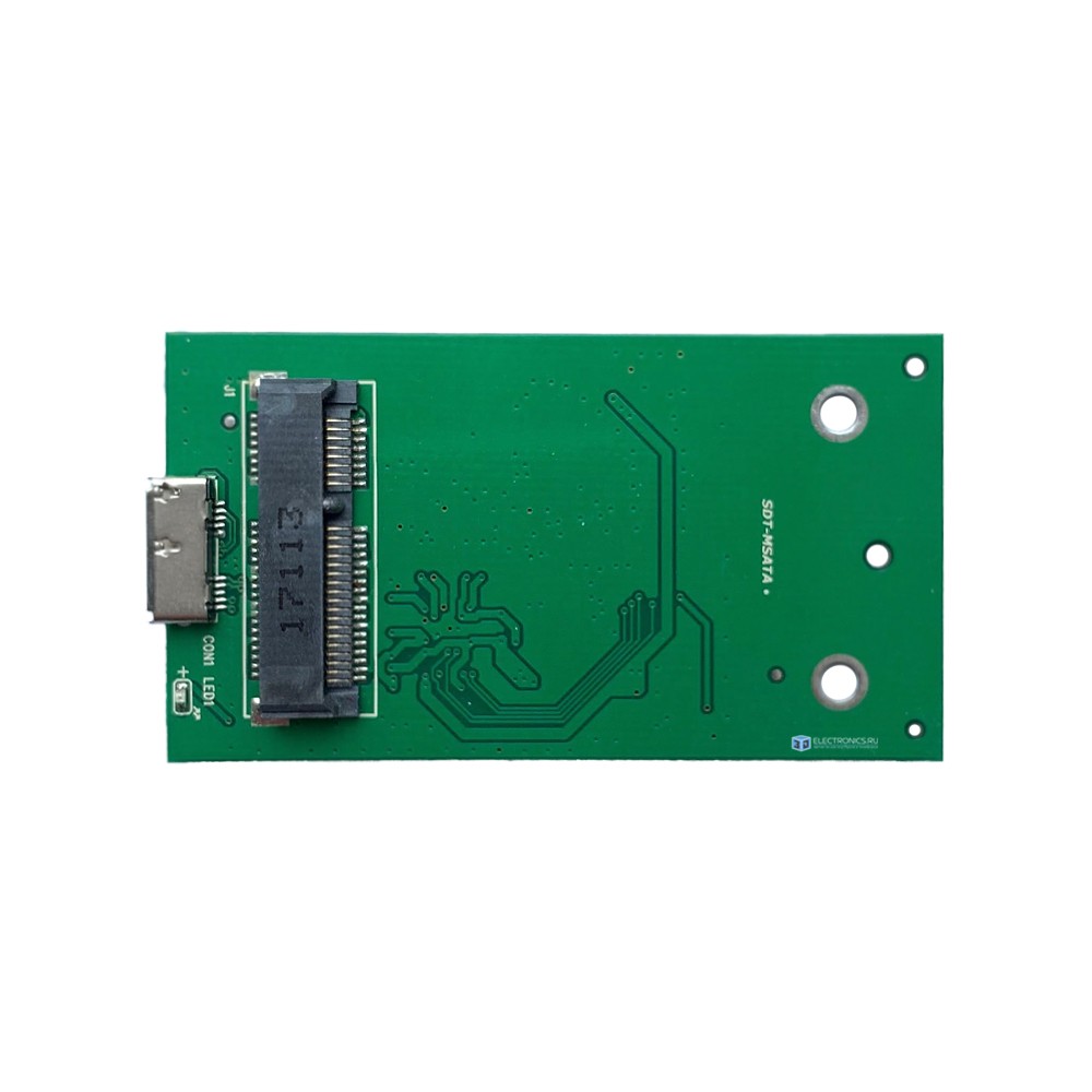 Бокс для жесткого диска mSATA - USB 3.0 серебристый
