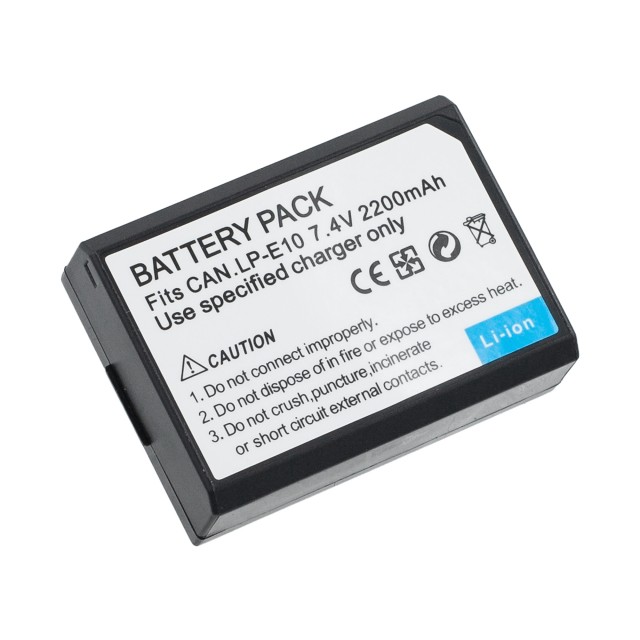Аккумулятор LP-E10 для Canon EOS 1100D, 1200D, 1300D - 2200mAh