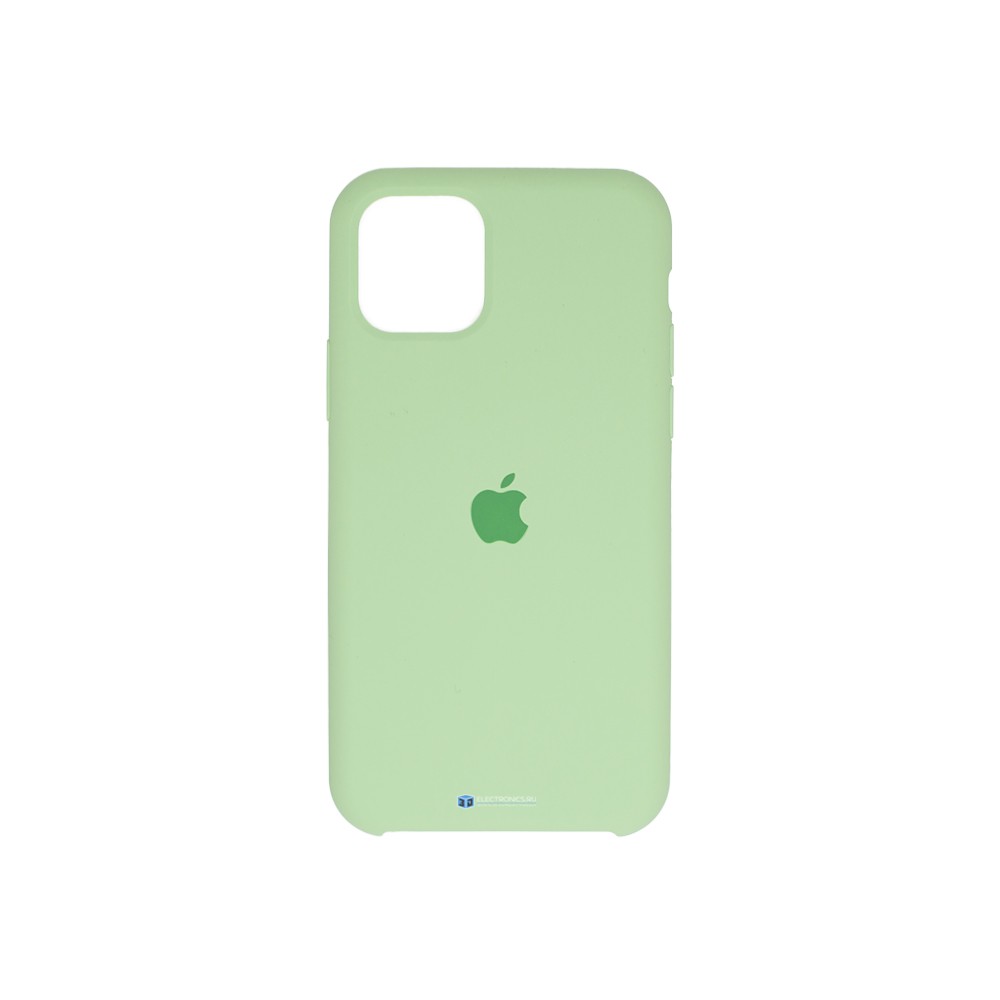 Чехол для iPhone 11 силиконовый (светло-зелёный)