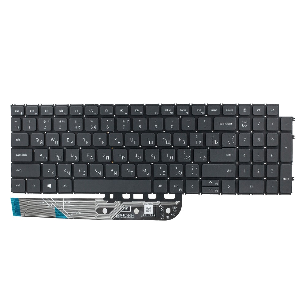 Клавиатура для Dell Vostro 5510 черная с подсветкой