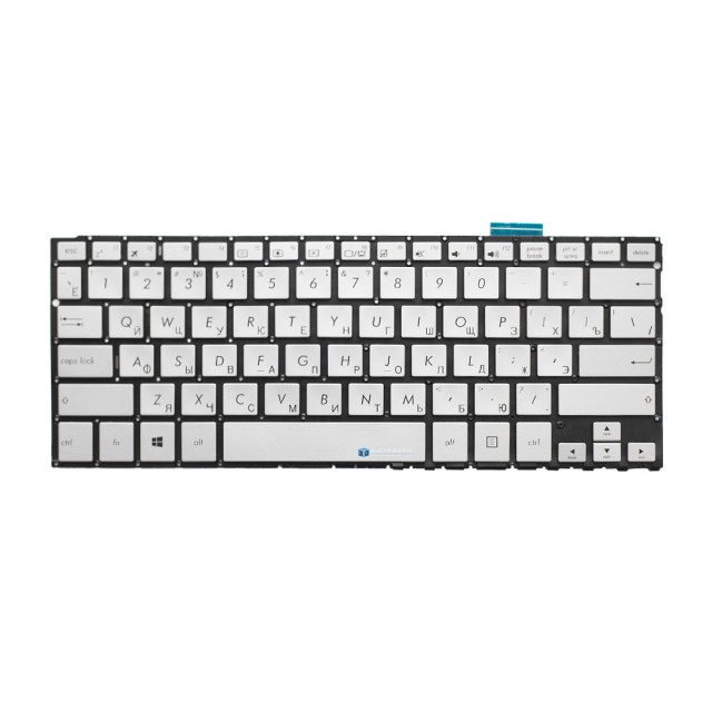 Клавиатура для Asus ZenBook Flip UX360CA серебристая