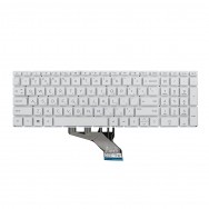 Клавиатура для HP 15-da0000 белая с подсветкой