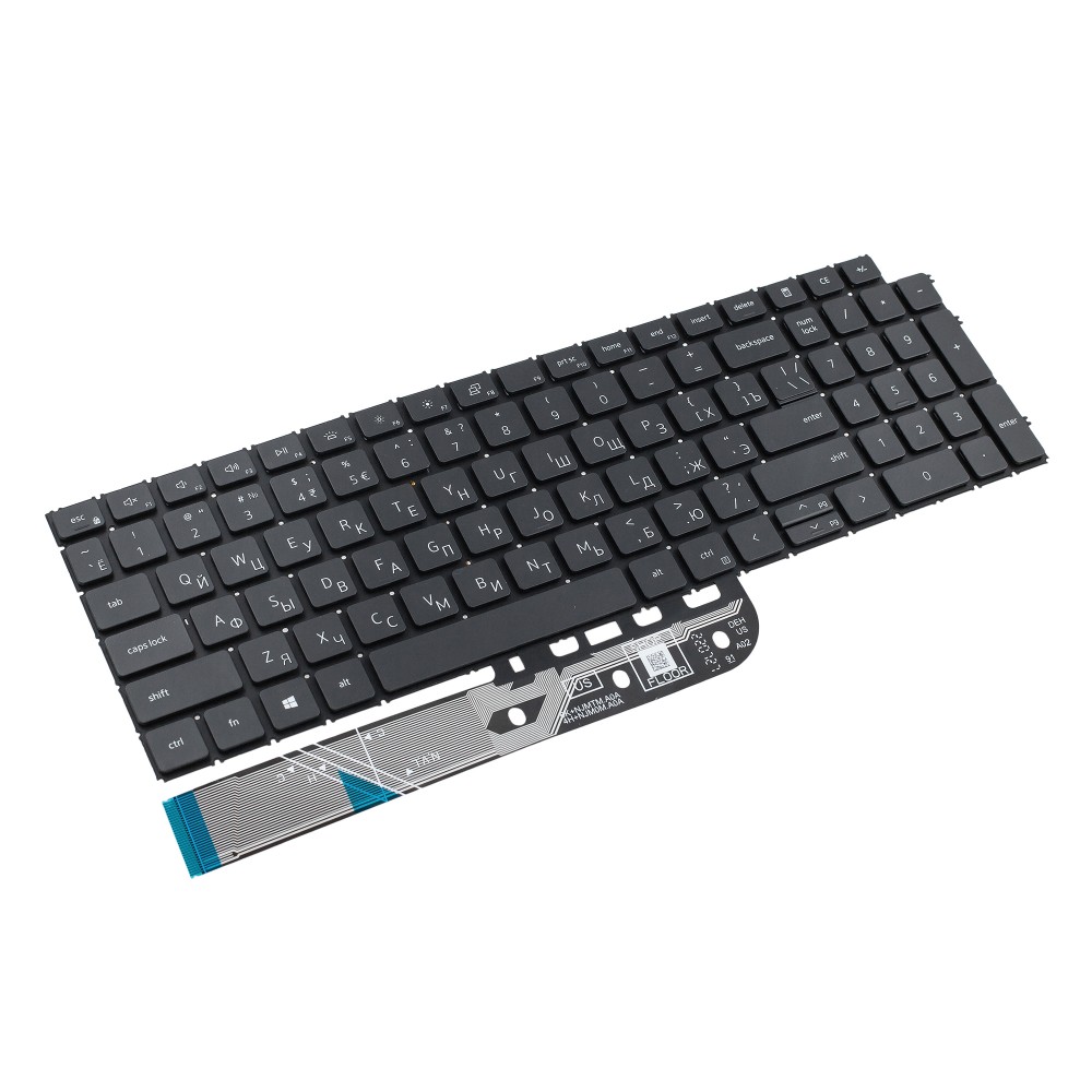 Клавиатура для Dell Inspiron 16 Plus 7610 черная с подсветкой