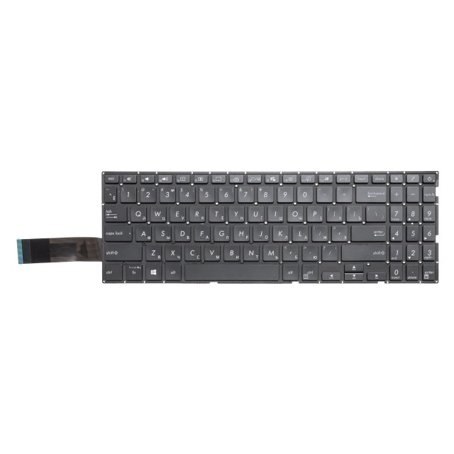 Клавиатура для Asus VivoBook A571GT черная с подсветкой
