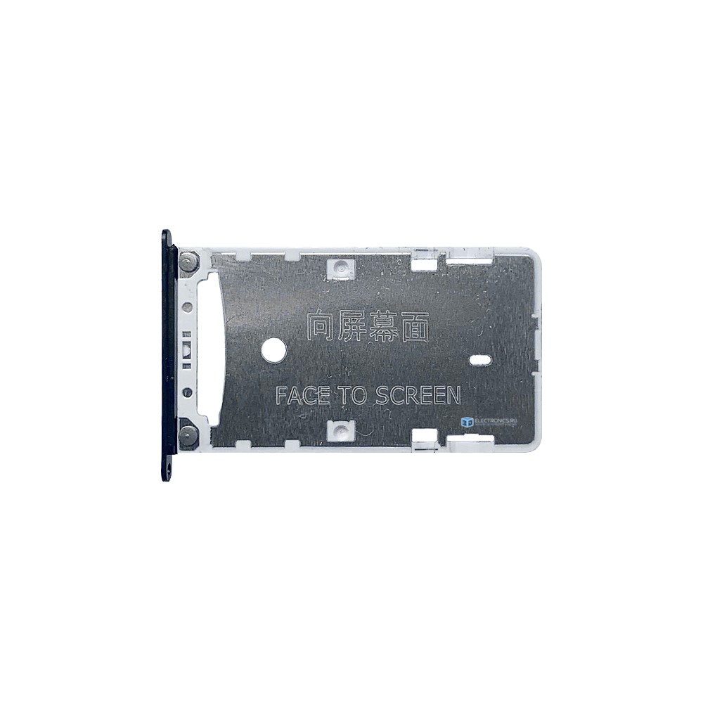 Лоток для SIM карт на Xiaomi Redmi 4X черный.