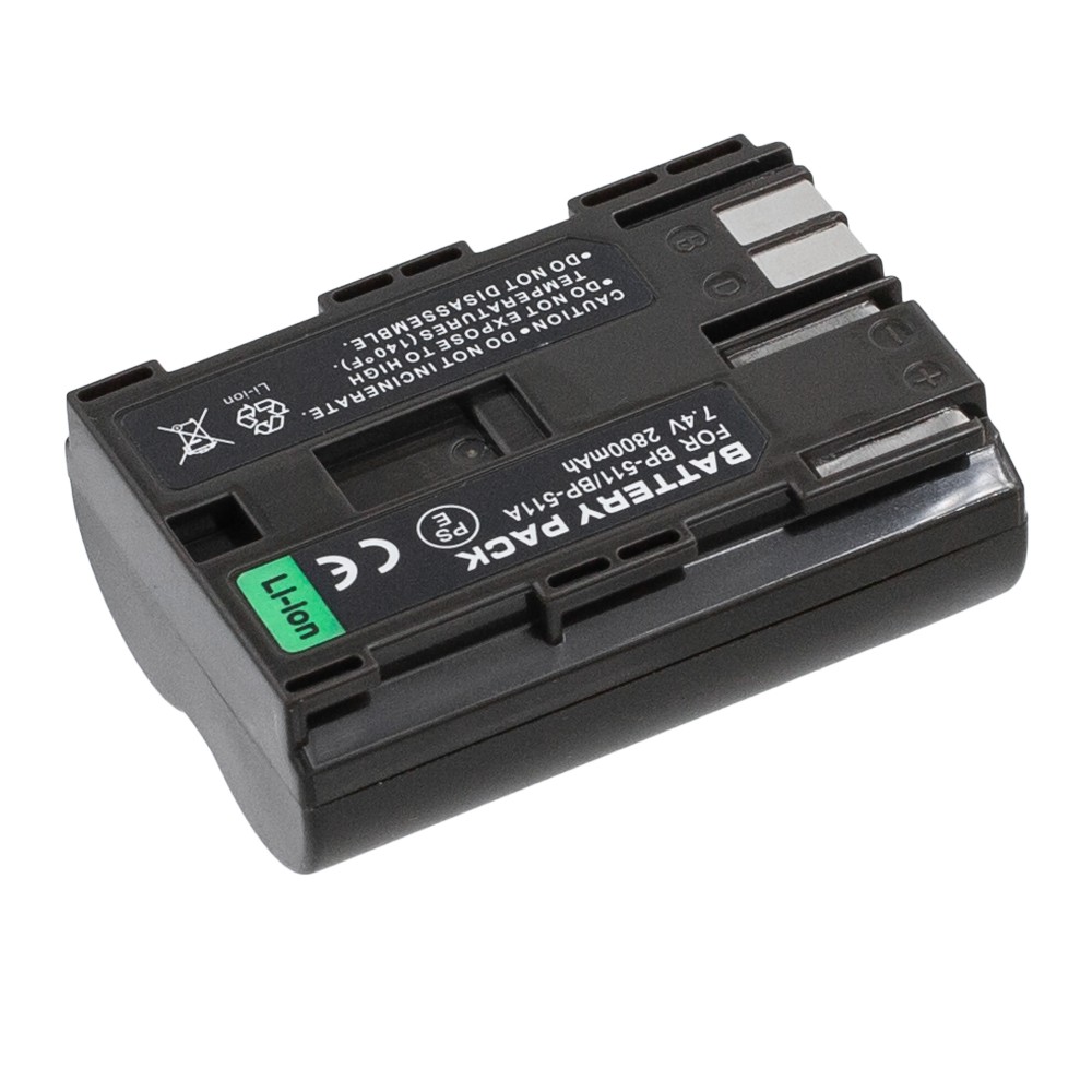 Аккумулятор BP-511 для видеокамеры Canon EOS, FV, FVM, MV, MVX, PowerShot, PV, ZR - 2800mAh