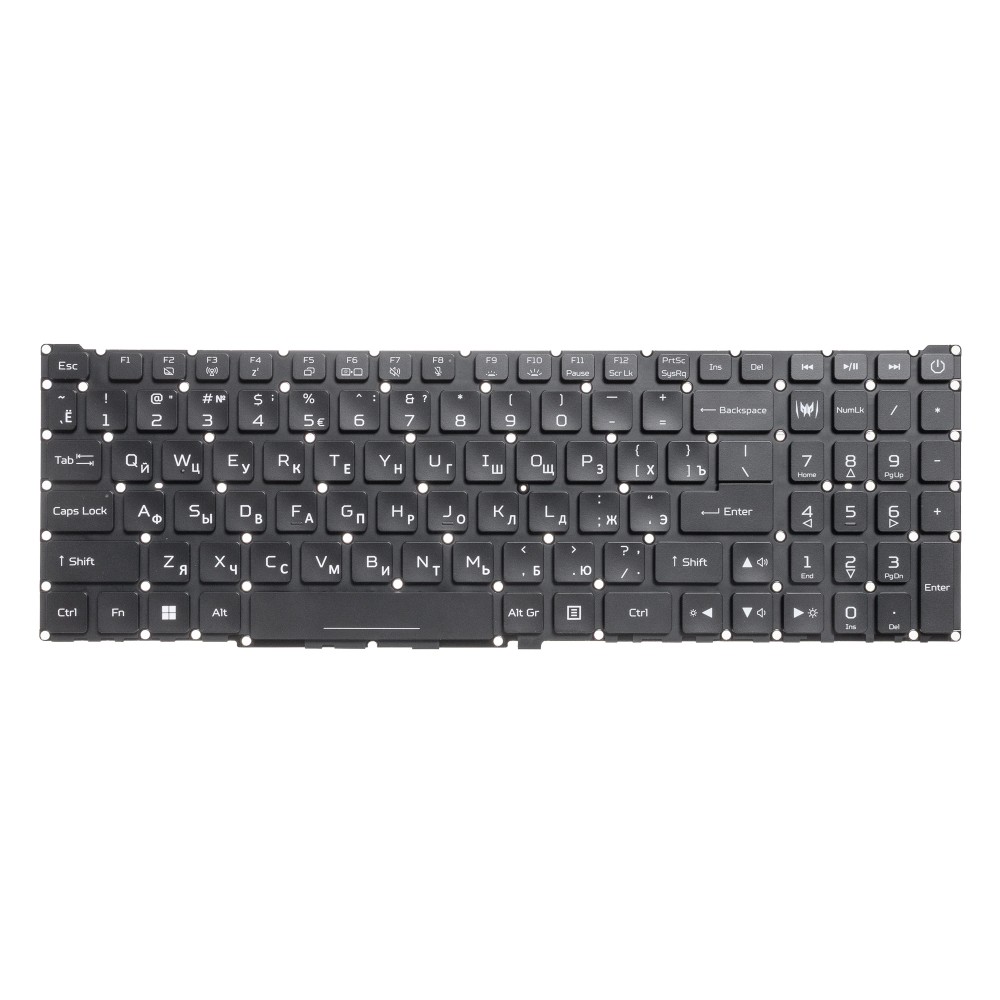 Клавиатура для ноутбука Acer Predator Helios 16 PH16-71 с подсветкой (RGB Per-Key)