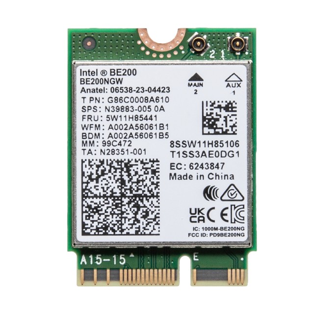 Адаптер Intel BE200NGW Wi-Fi 7 + Bluetooth 5.4