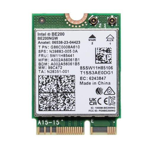 Адаптер Intel BE200NGW Wi-Fi 7 + Bluetooth 5.4