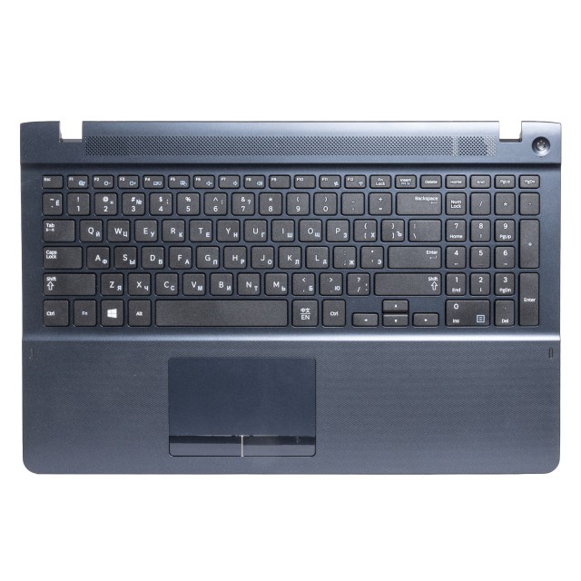 Топ-панель с клавиатурой для Samsung NP450R5G синяя