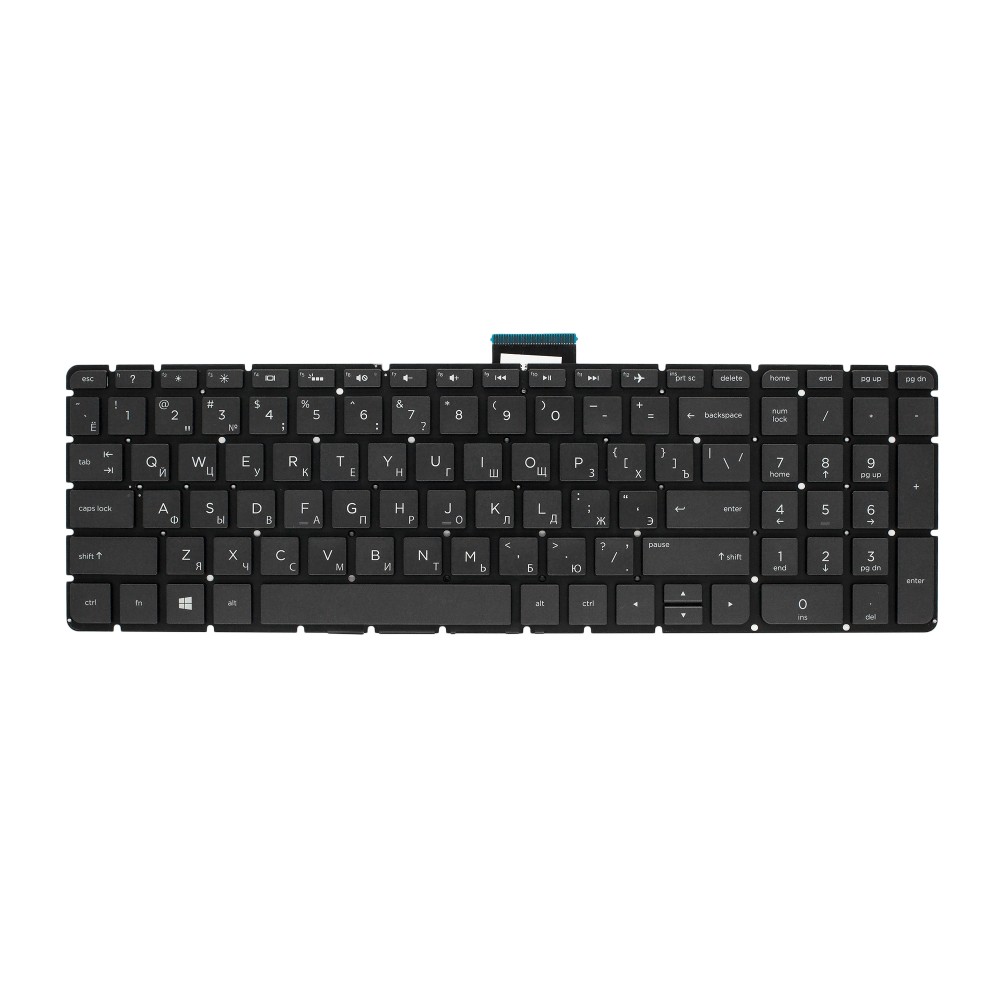 Клавиатура для HP Pavilion 17-ab200 черная с подсветкой