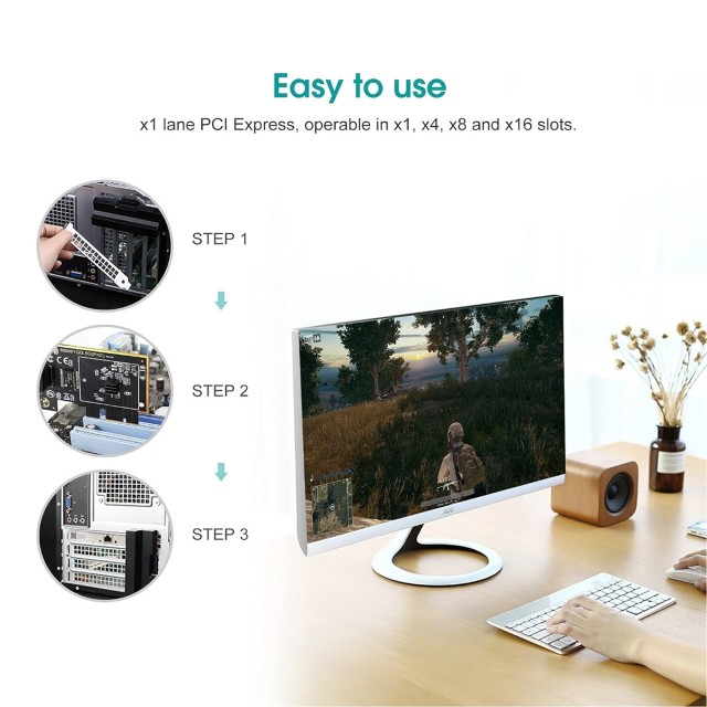 2.5Gbps PCI-E игровая сетевая карта EDUP EP-9635B (Realtek RTL8125)