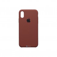 Чехол для iPhone X / iPhone XS силиконовый (коричневый)