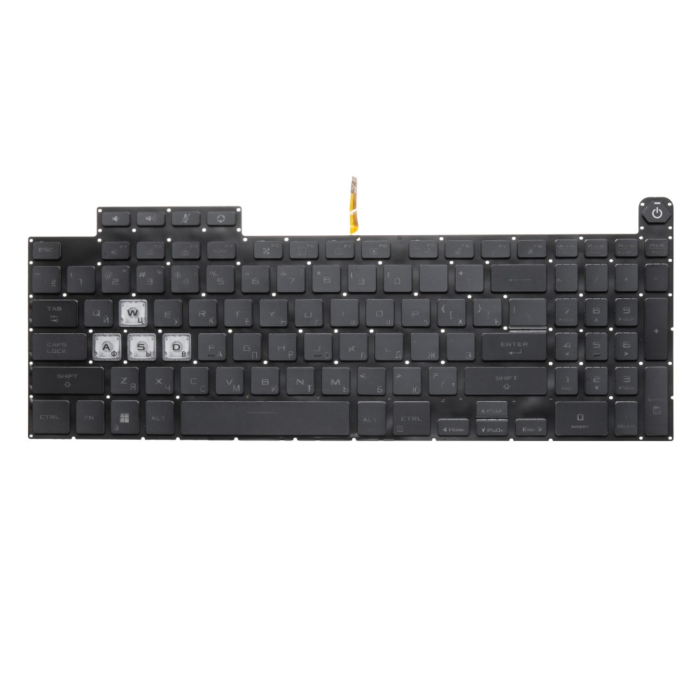 Клавиатура для Asus TUF Gaming A15 FA507RC с RGB подсветкой