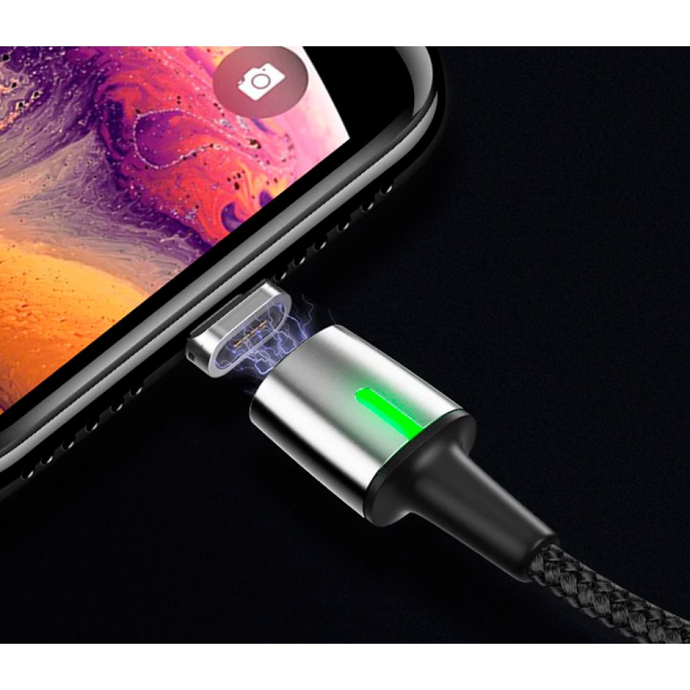 Кабель магнитный Baseus Zinc Magnetic Cable USB - Lightning (CALXC-A09)  красного цвета купить по отличной цене с гарантией. Цены ниже Китая