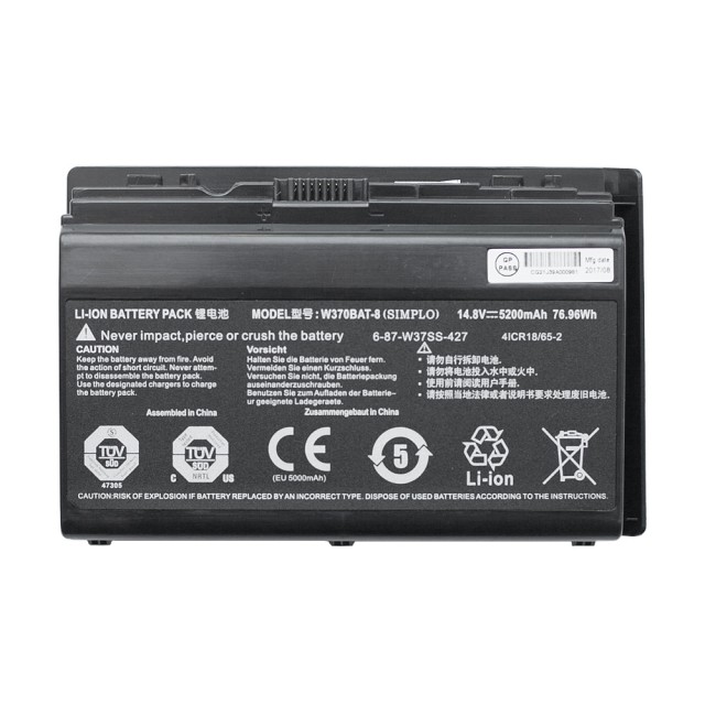 Аккумулятор (батарея) для Clevo W350ET