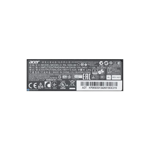 Блок питания (зарядка) для Acer Aspire A315-41G