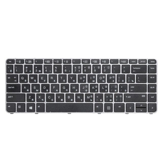 Клавиатура для HP EliteBook 1040 G3 - серебристая рамка