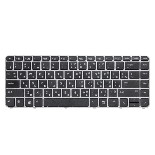 Клавиатура для HP EliteBook 1040 G3 - серебристая рамка