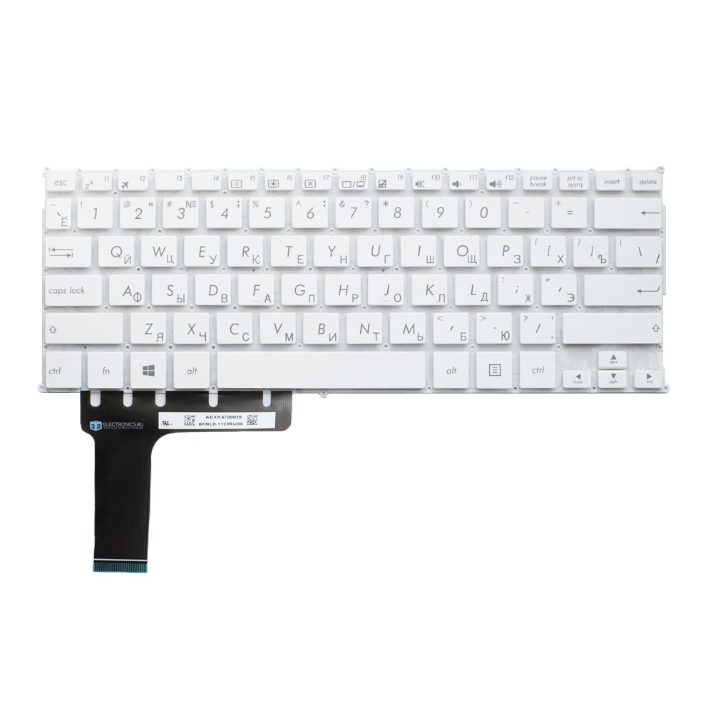 Клавиатура для Asus VivoBook Flip TP201SA белая