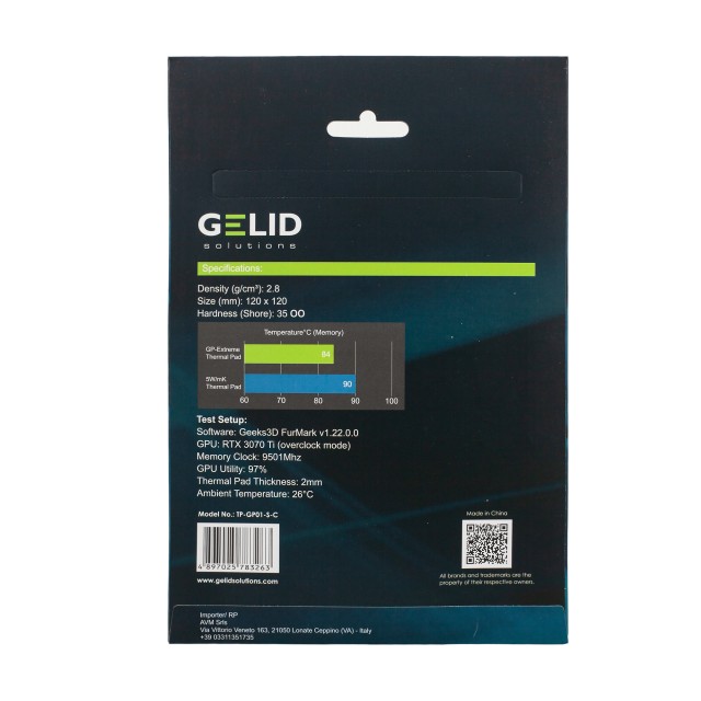 Термопрокладка Gelid GP-Extreme 120x120x1.5mm 12wmk