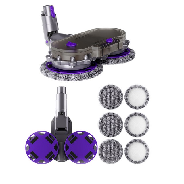 Насадка-щетка моющая для пылесоса Dyson V15 / V8 / V10 / V11 / V7 / SV10 / SV22 / SV25 / SV23 / SV12 / SV11 + 6 сменных тряпок
