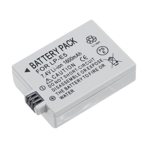 Аккумулятор LP-E5 для Canon EOS 500D | 450D | 1000D | Rebel XSi | T1i | XS | Kiss X3 | F | X2 - 1600mah