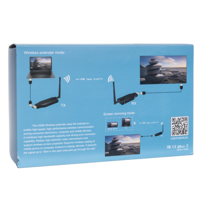 Беспроводной HDMI адаптер Wireless HDMI Extender 1080p | 5 GHz | Miracast | AirPlay