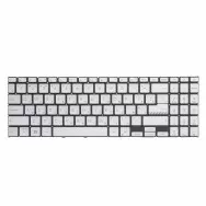 Клавиатура для Asus VivoBook 15X OLED M1503QA серебристая с подсветкой