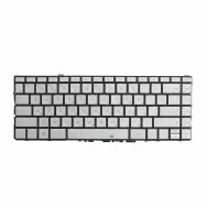 Клавиатура для HP Spectre 13-ae000 x360 серебристая с подсветкой
